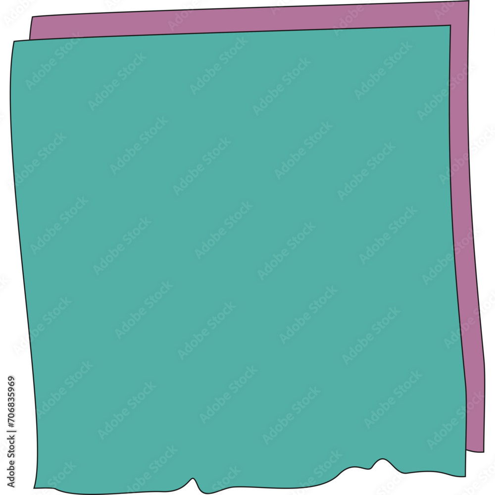 Obraz premium Hand Drawn Paper Note