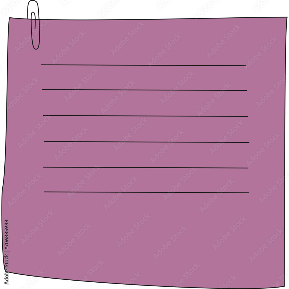 Hand Drawn Paper Note Hand Drawn Paper Note