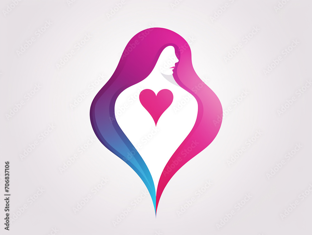 Woman health and beauty concept. Spa therapy logo Woman health and beauty concept. Spa therapy logo