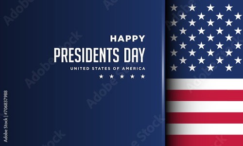 Presidents Day Background Design.