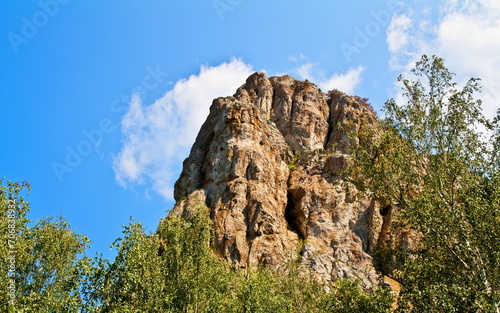 rocky mountains Muradymovsky gorge in the Republic of Bashkortostan in the Southern Urals