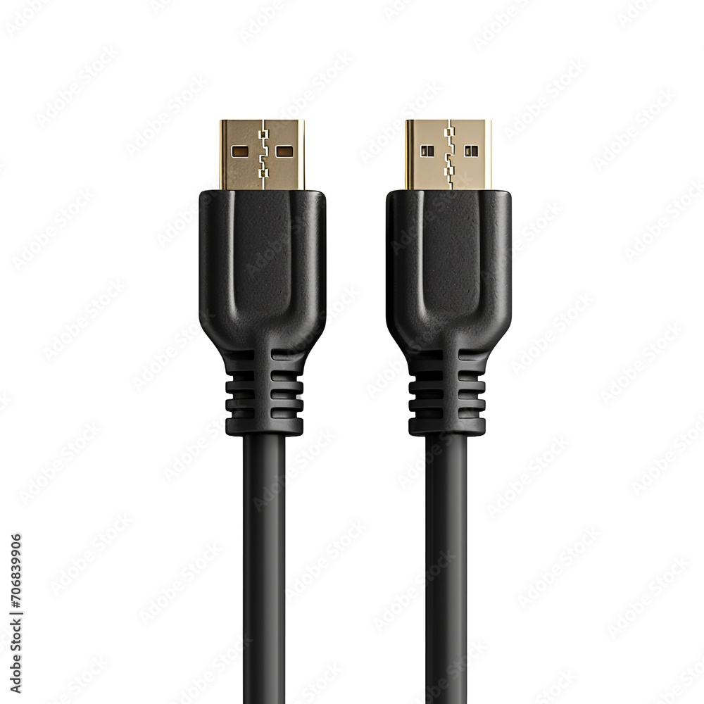 Hdmi cable isolated on transparent background Hdmi cable isolated on transparent background