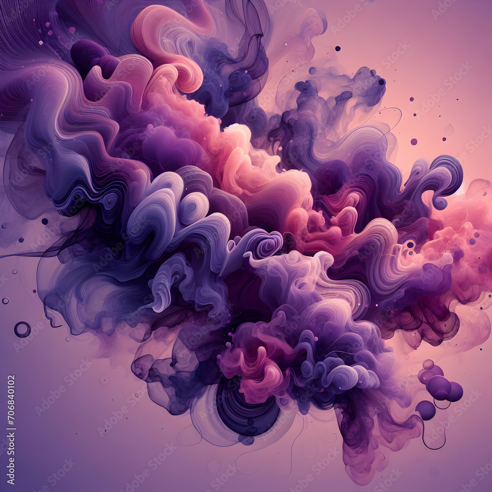 liquid purple abstract smoke background