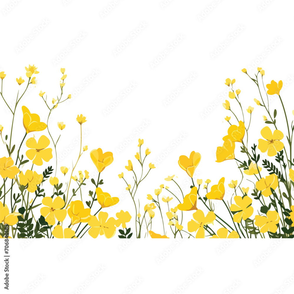 spring flowers background illustration vector
