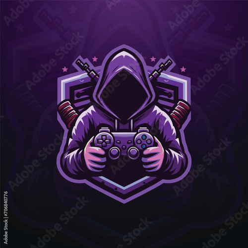 Gamer mascot esport logo design