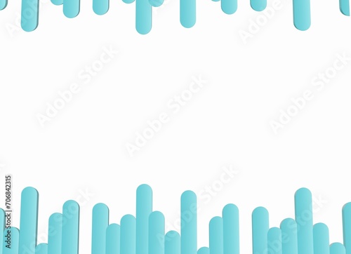 White background with blue painting for presentation
