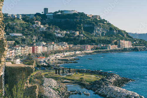 A beautiful view of the Gulf of Pozzuoli, Naples, Italy