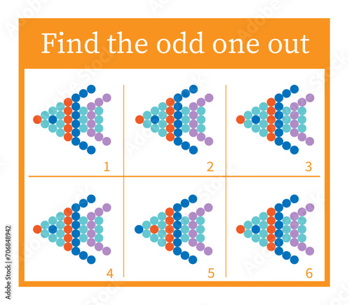 Puzzle game for preschool kids. Cartoon fish. Vector illustration.