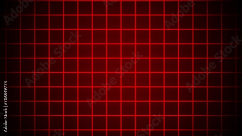 Animated Grid Lines Red Background For Your Designs. Grid Background Video 4K.