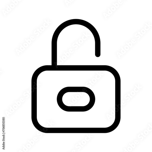 Unlock Icon Vector Symbol Design Illustration