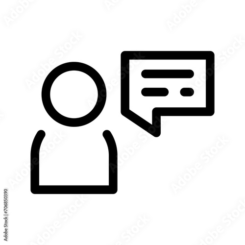 Spoken Languages Icon Vector Symbol Design Illustration