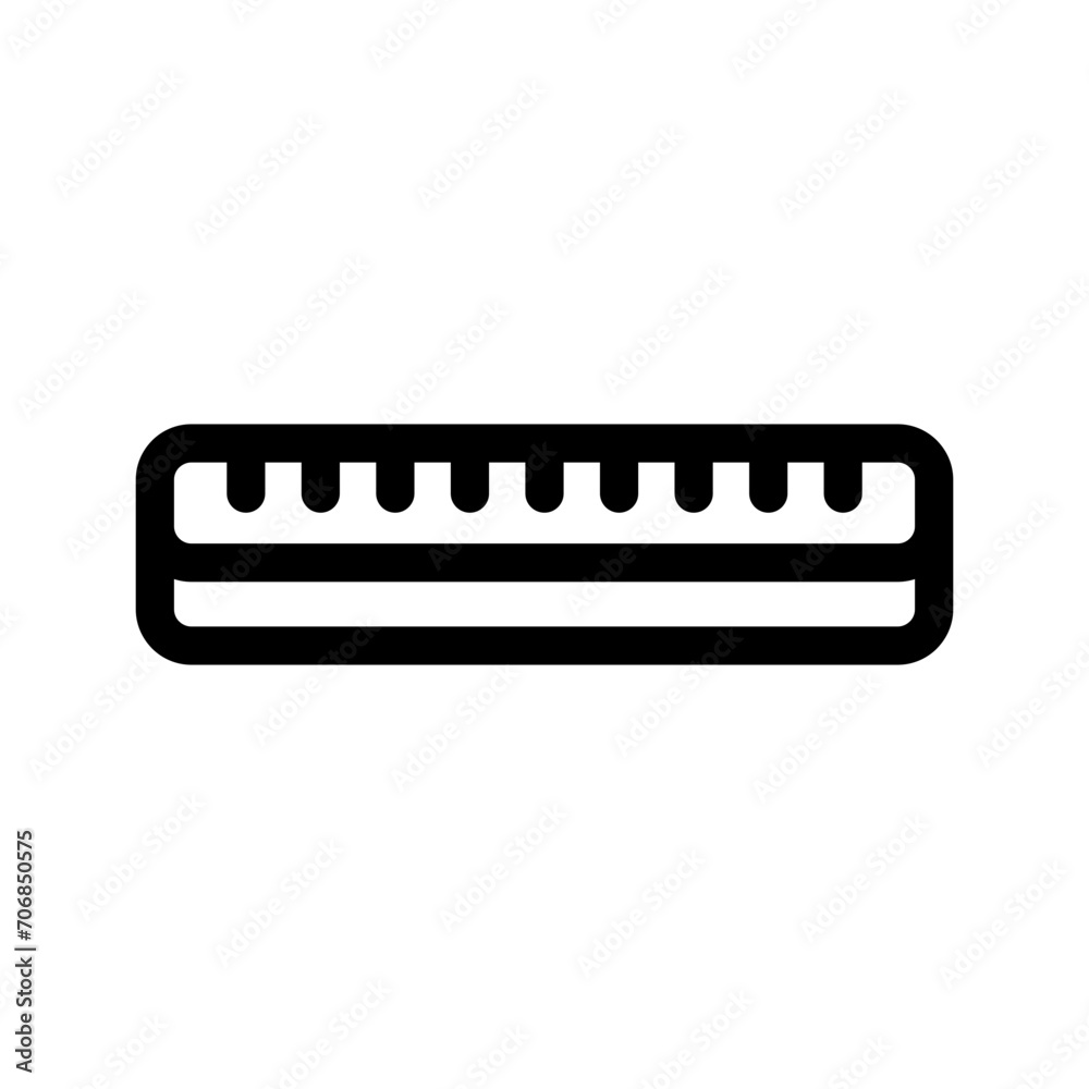 Ruler Icon Vector Symbol Design Illustration