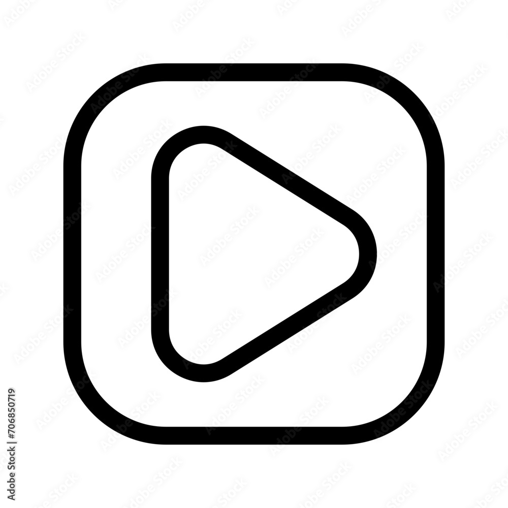 Play Button Icon Vector Symbol Design Illustration Play Button Icon Vector Symbol Design Illustration