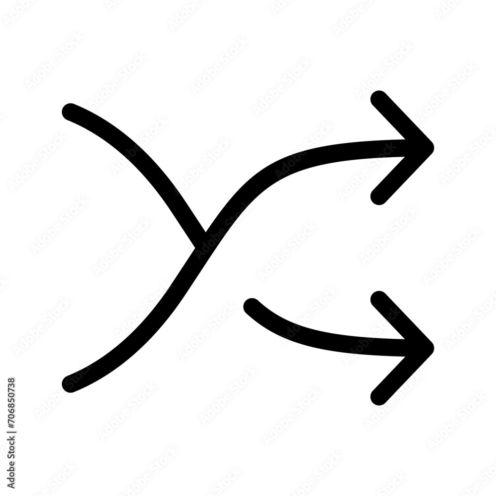 Shuffle Icon Vector Symbol Design Illustration Shuffle Icon Vector Symbol Design Illustration
