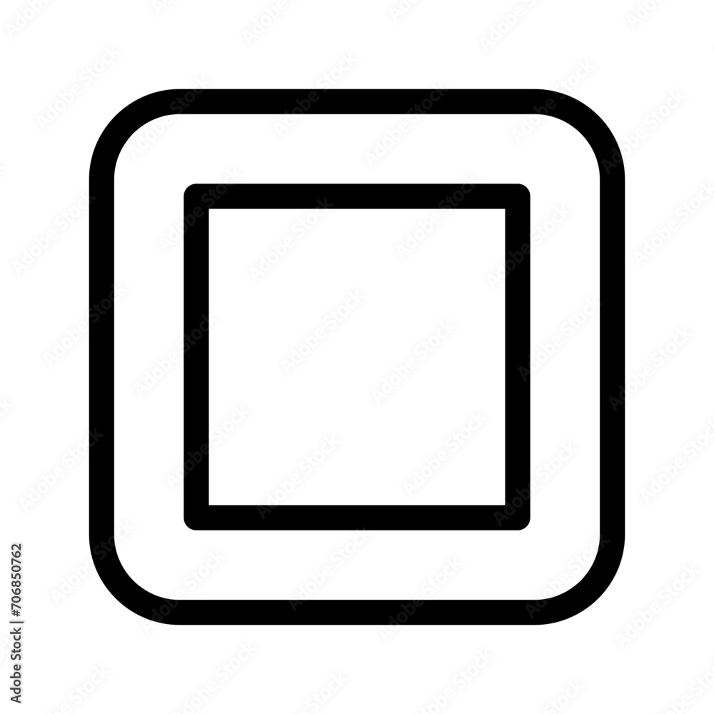 Square Icon Vector Symbol Design Illustration