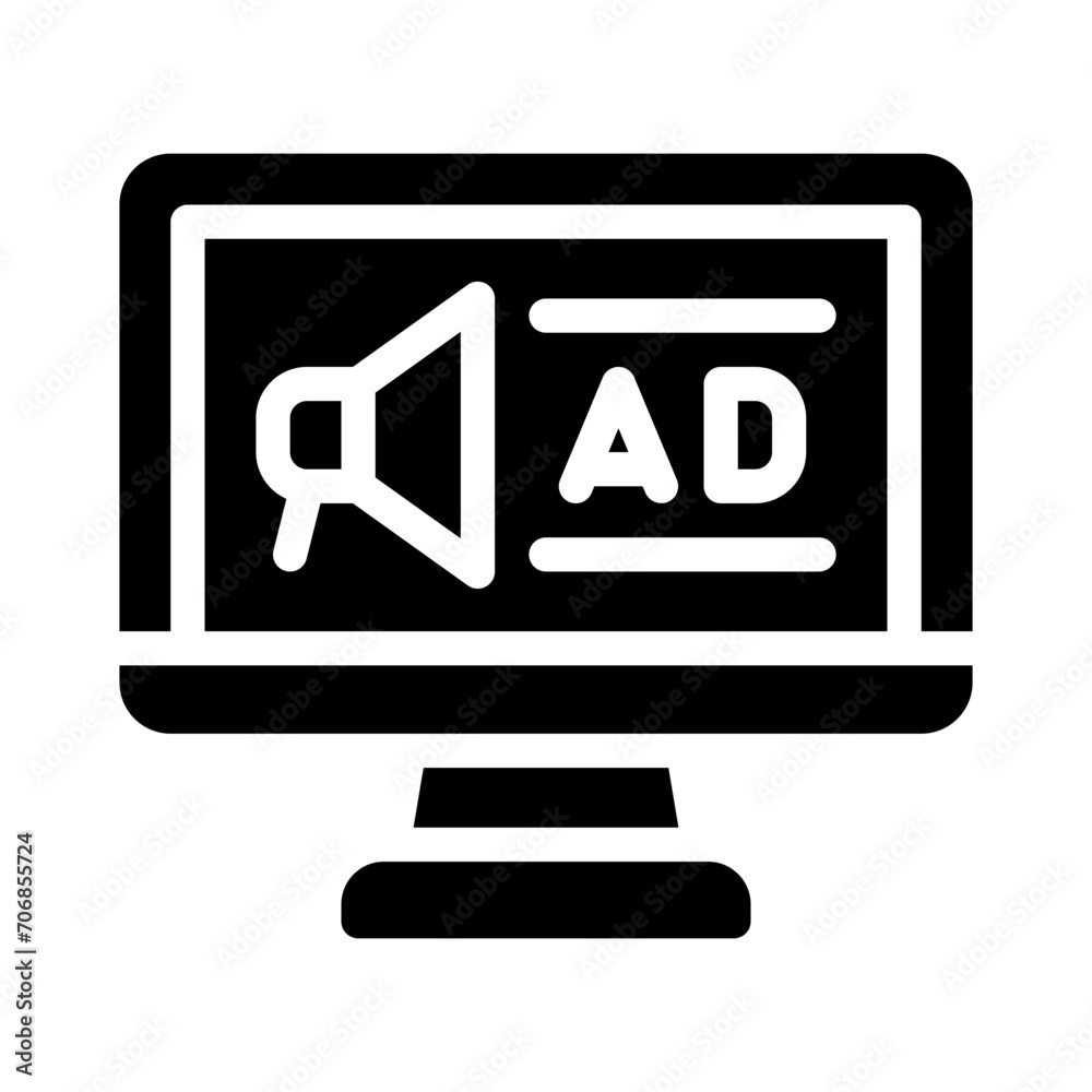 digital marketing glyph icon digital marketing glyph icon