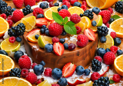 Delicious Fruit-topped Cake  Perfect for Any Occasion