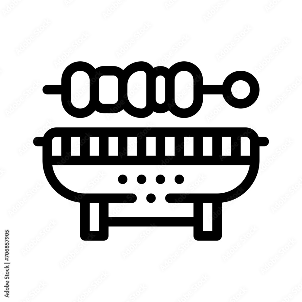 skewer line icon