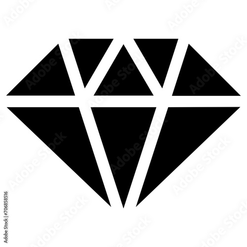 diamond icon, vector illustration, simple design, best used for web, banner or presentation