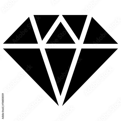 diamond icon, vector illustration, simple design, best used for web, banner or presentation