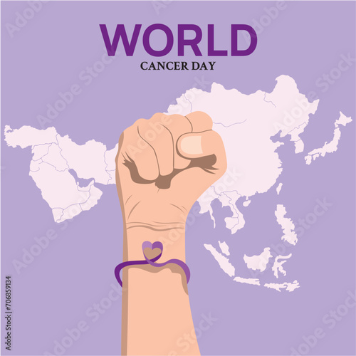 world cancer day vector background