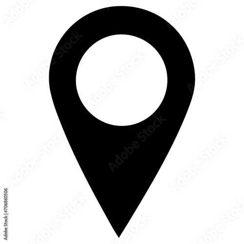 GPS icon, vector illustration, simple design, best used for web, banner or presentation photo