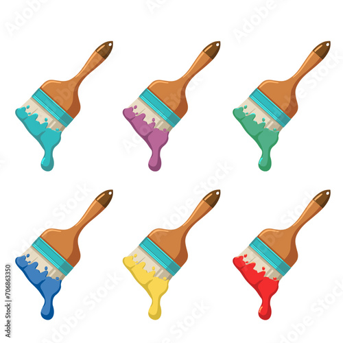 Paintbrush vector illustration
