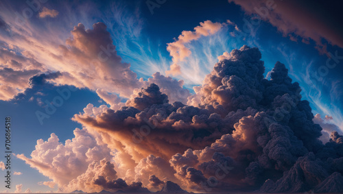 A magnificent celestial landscape. AI