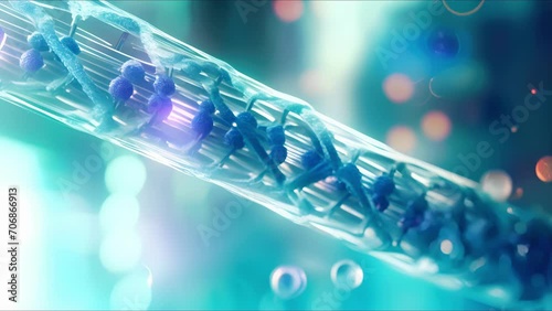 Closeup of a gene editing tool, potentially providing cures for previously incurable diseases. photo