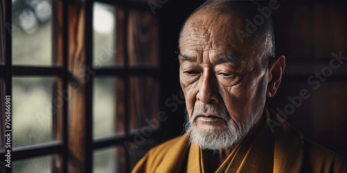 zen buddhism monk, generative AI