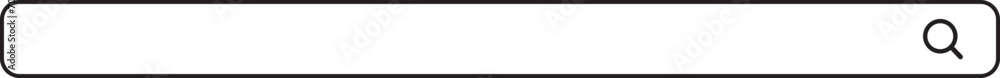 search bar and magnifier outline icon search bar and magnifier outline icon