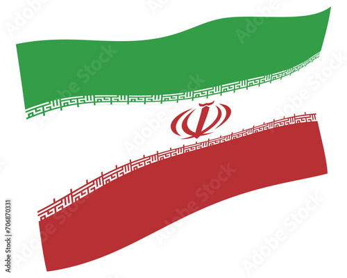 イラン　国　旗　世界　アイコン