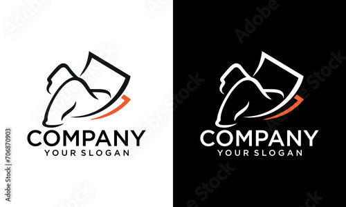 Creative simple gorilla cash finance logo design template. Illustration of a rich Gorilla with crypto currency and money