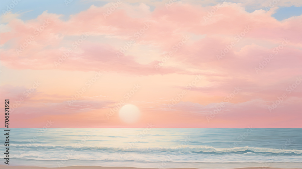 sunset on the sea, Generative A