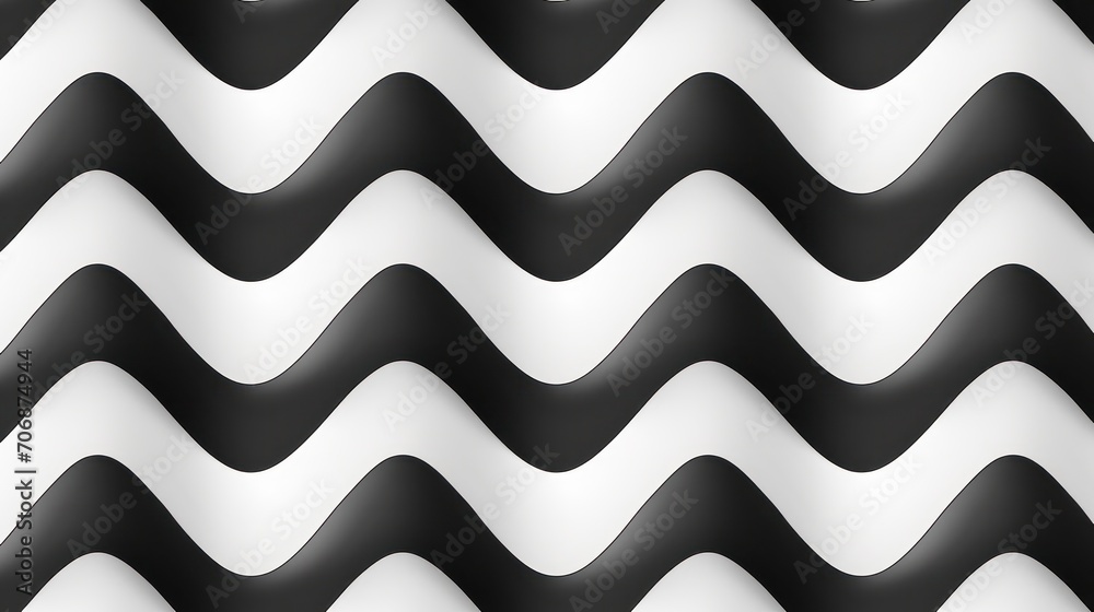 Monochrome Image of Wavy Lines in Black and White, background illustration Monochrome Image of Wavy Lines in Black and White, background illustration
