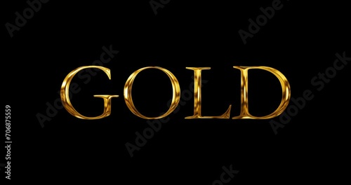 
Cinematic title opener intro outro GOLD text typographic lettering animation in 4K.Glowing glittering illuminating gold metallic luxury ornament text overlay effect in black minimalistic simplicity.
