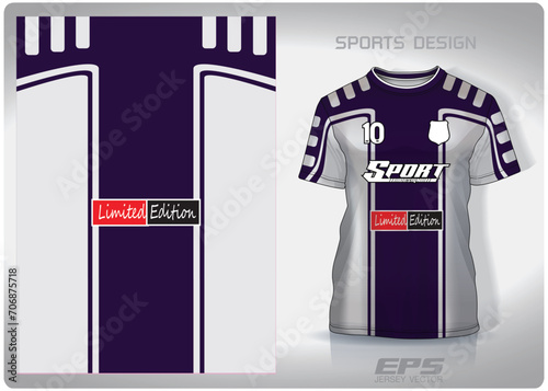 Vector sports shirt background image.purple and white flag stripe pattern design, illustration, textile background for sports t-shirt, football jersey shirt.eps