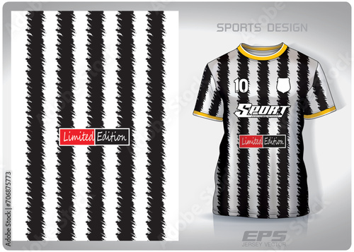 Vector sports shirt background image.yellow zebra stripes pattern design, illustration, textile background for sports t-shirt, football jersey shirt.eps