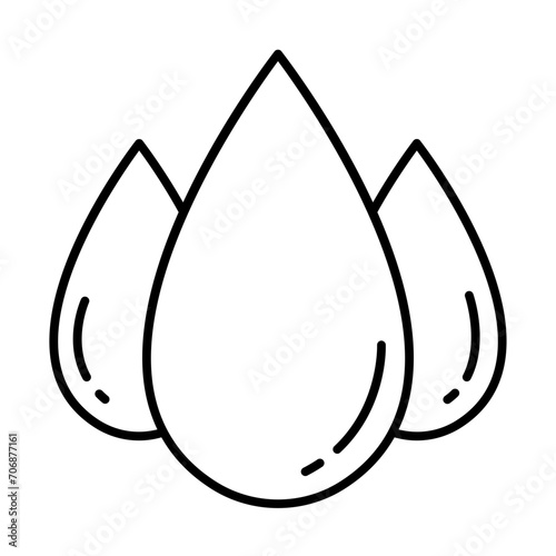 Water droplet - outline icon