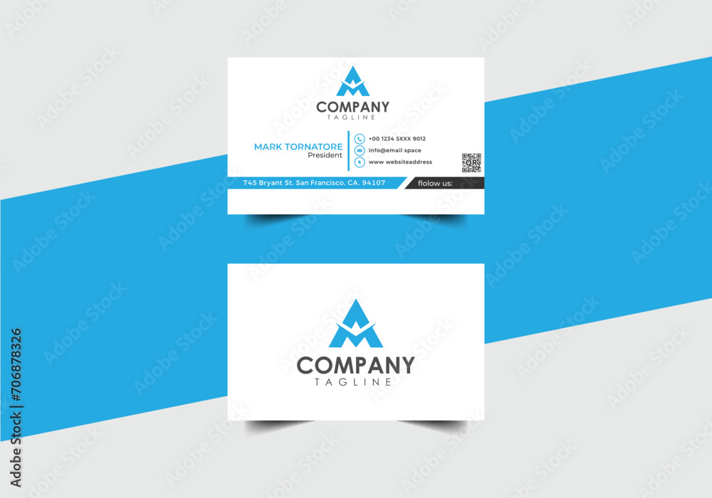 Business card abstract template