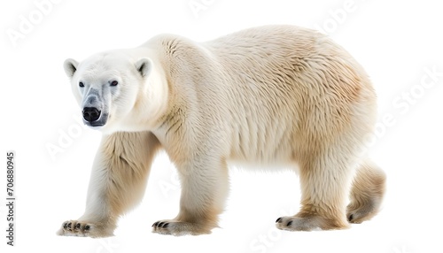 Polar Bear isolated on the white background