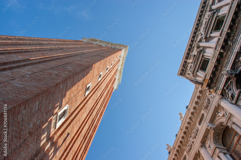 view to san marco cathedral and the doges palace in Venice