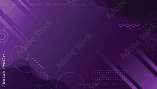 purple abstract modern geometric memphis background vector
