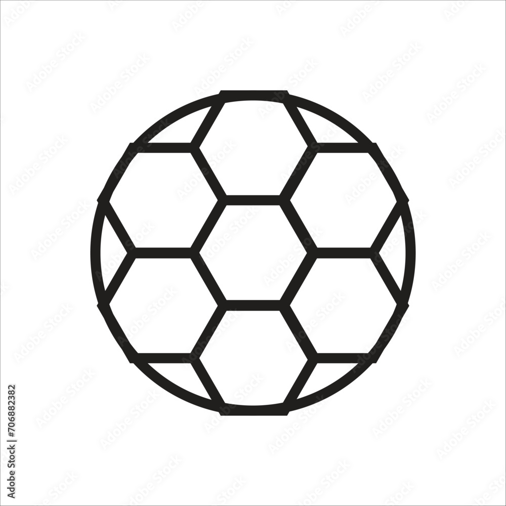 foot ball vector icon line template