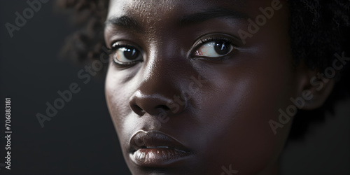studio portrait of black woman