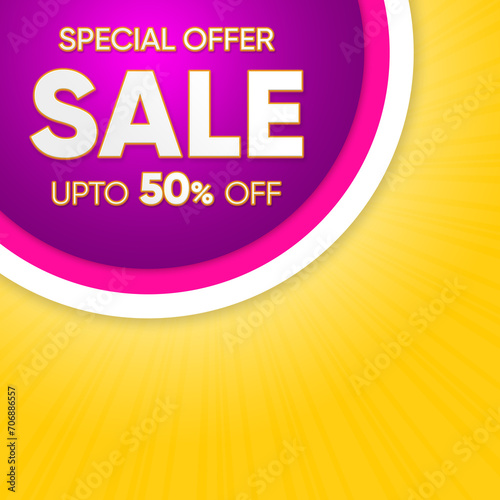 Special Offer, Discount Banner, Advertisement, Social Media Post, Web Banner Template, Creative Concept, Graphic Design Element	