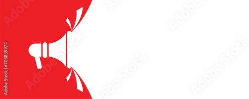 announcement sign on white background	