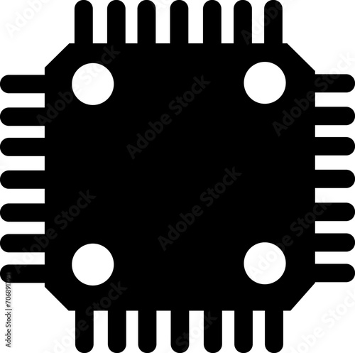 Electronic chip vector icon. Circuit board isolated on transparent background. Trendy Filled Flat style symbol for mobile apps and website design. Premium pack of icon Chip of credit card icon.