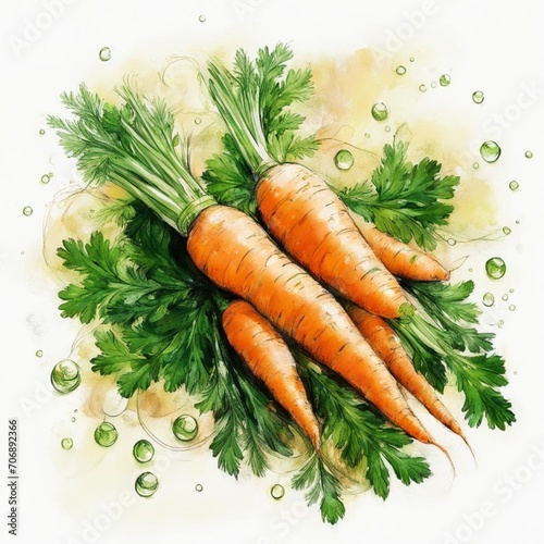 carrots and parsley