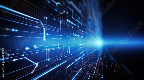 blue eye cyber security concept background,circuit board future technology, abstract high speed digital internet